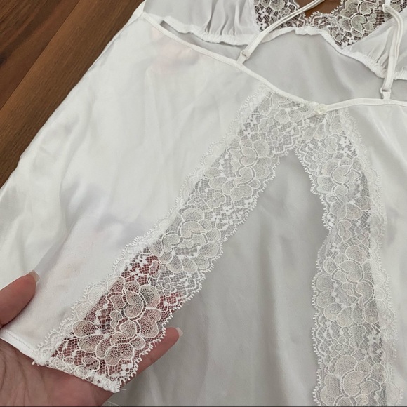 NEW VICTORIAS SECRET CAMI SET WHITE LACE Bridal - Picture 6 of 13
